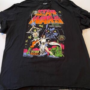 Star Wars Black T-Shirt by Mad Engine
